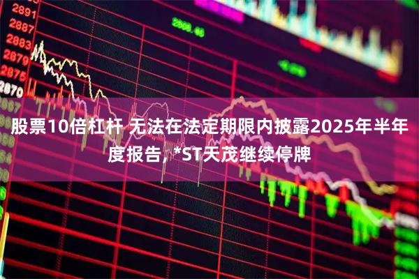 股票10倍杠杆 无法在法定期限内披露2025年半年度报告, *ST天茂继续停牌